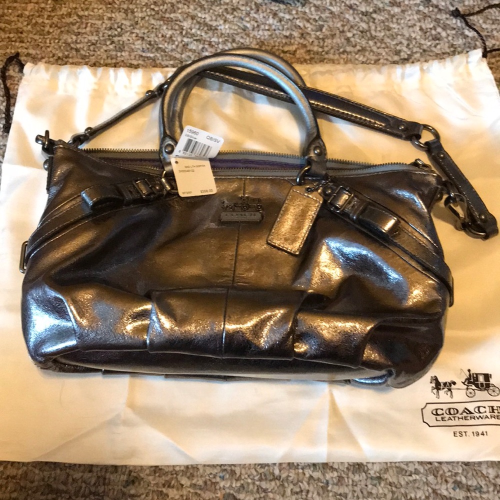 Metallic Coach Bag